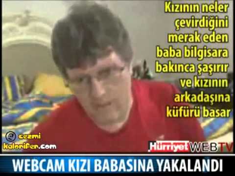 Webcamde Soyunan Kız Babasına Yakalandı