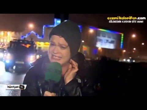 Canlı Yayında Trafik Levhasından Dayak Yemek